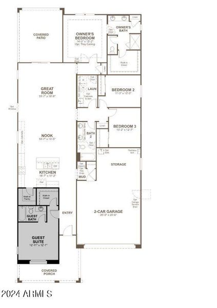 Homesite 119 MWE Raleigh Floorplan