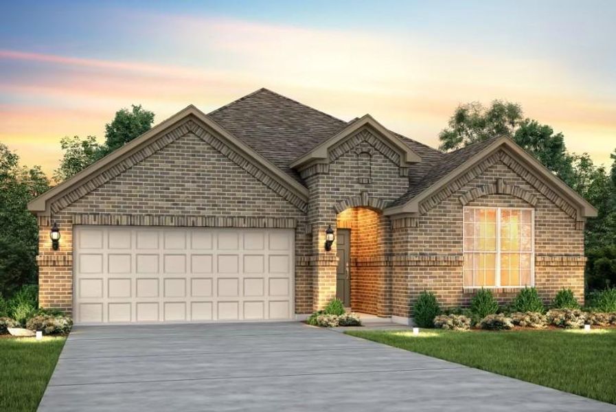 Pulte Homes, Dayton elevation C, rendering