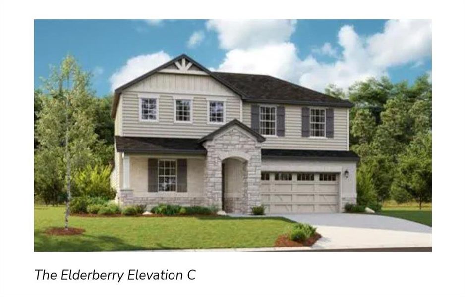 New construction Single-Family house 240 Torchwood Dr, Marble Falls, TX 78654 Elderberry- photo