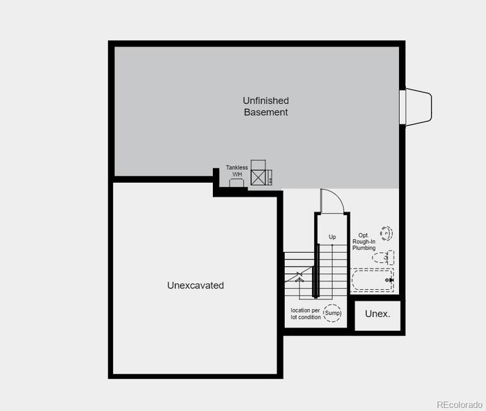 Structural options added include: unfinished basement