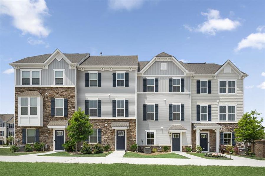 New construction Townhouse house Newell Towns Lane, Charlotte, NC 28262 3-Story Mozart Rear Entry- photo