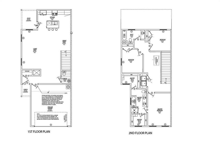 Floor Plan - 1st and 2nd floor