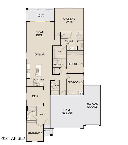 Floorplan (R) - Poppy - 4-Panel Slider