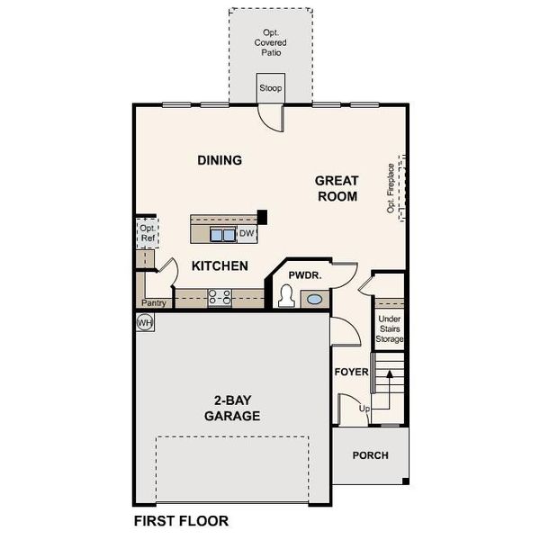 Kourtney floor plan, first floor