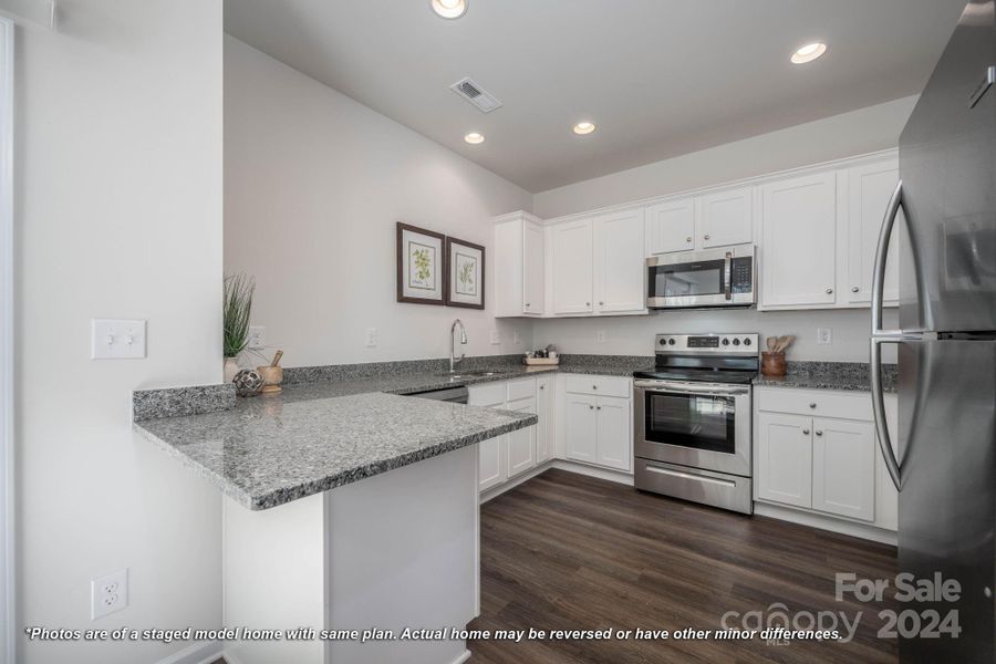 Plenty of cabinet and counter space