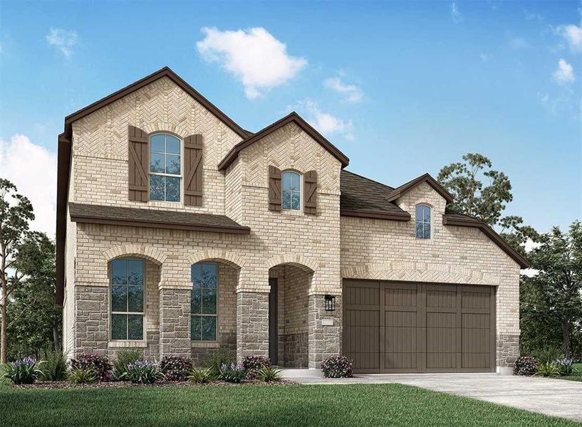 New construction Single-Family house 1036 Calendula Trl, Georgetown, TX 78628 Middleton Plan- photo