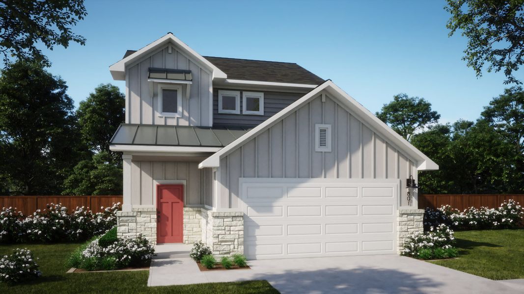 Elevation F | Ella at Lariat in Liberty Hill, TX by Landsea Homes