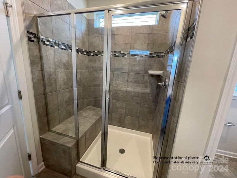 Owner's Shower with seatPhotos are representative