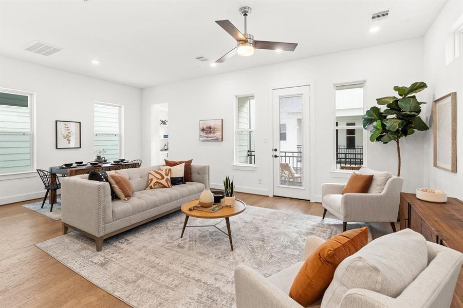 10 ft ceilings give a grand feel of this CMC Home.