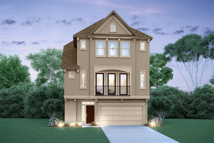New construction Single-Family house 10629 Drive Centre Forest, Houston, TX 77043 Venice II- photo