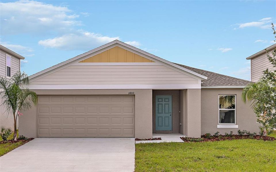 New construction Single-Family house 4171 Gerbera Daisy Avenue, Haines City, FL 33844 The Valeria- photo