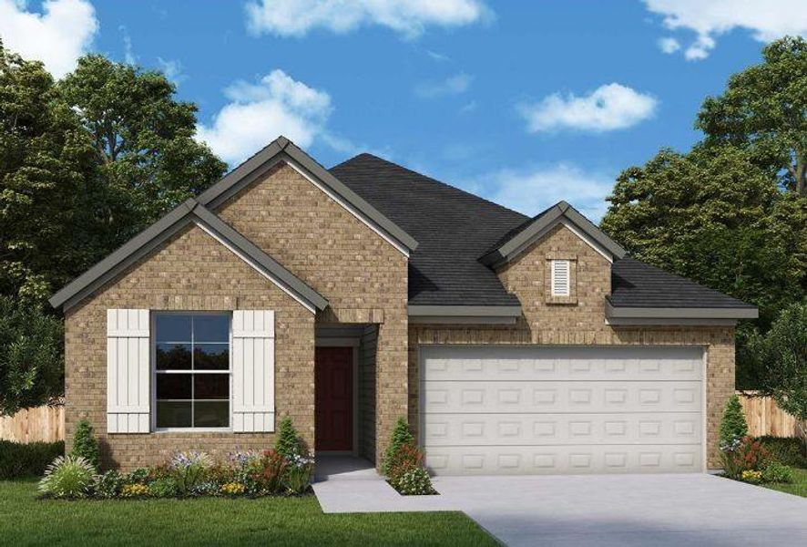 New construction Single-Family house 1327 Wicklow Forest Street, Magnolia, TX 77354 The Penmark- photo