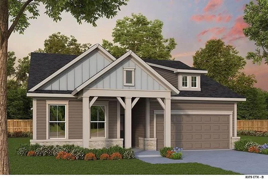New construction Single-Family house 639 Sage Thrasher Cir, Dripping Springs, TX 78620 The Wilmette- photo