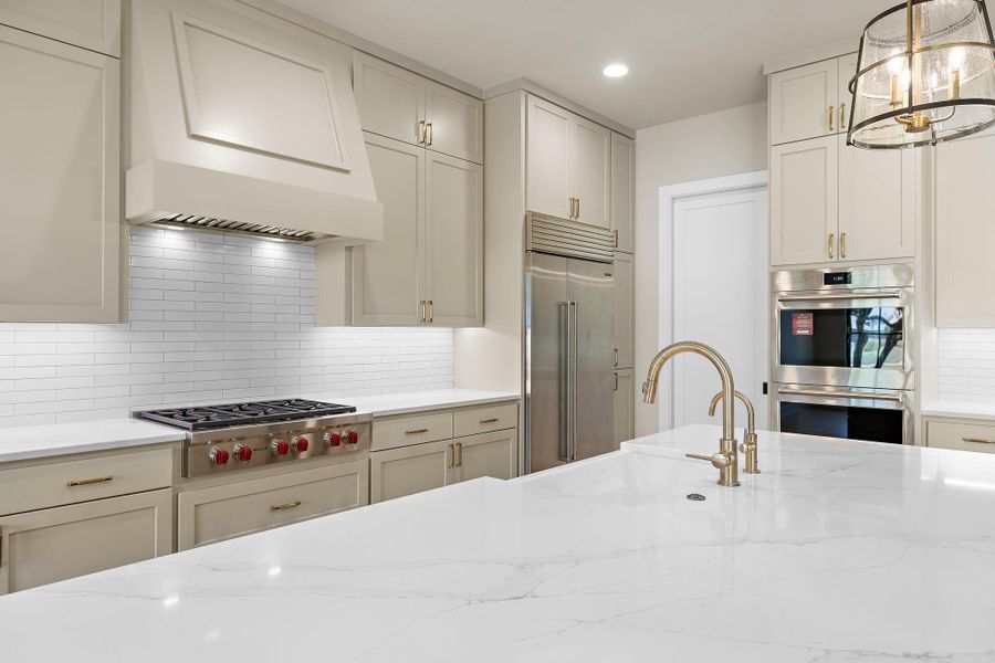 Kitchen with high-end appliances