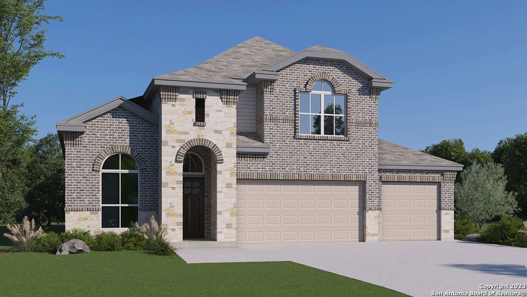 New construction Single-Family house 14015 San Jacinto Point, San Antonio, TX 78253 The Caspian- photo