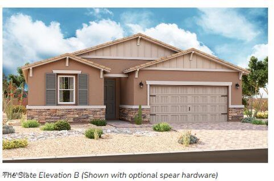 New construction Single-Family house 21630 N Daniel Drive, Maricopa, AZ 85138 Slate- photo