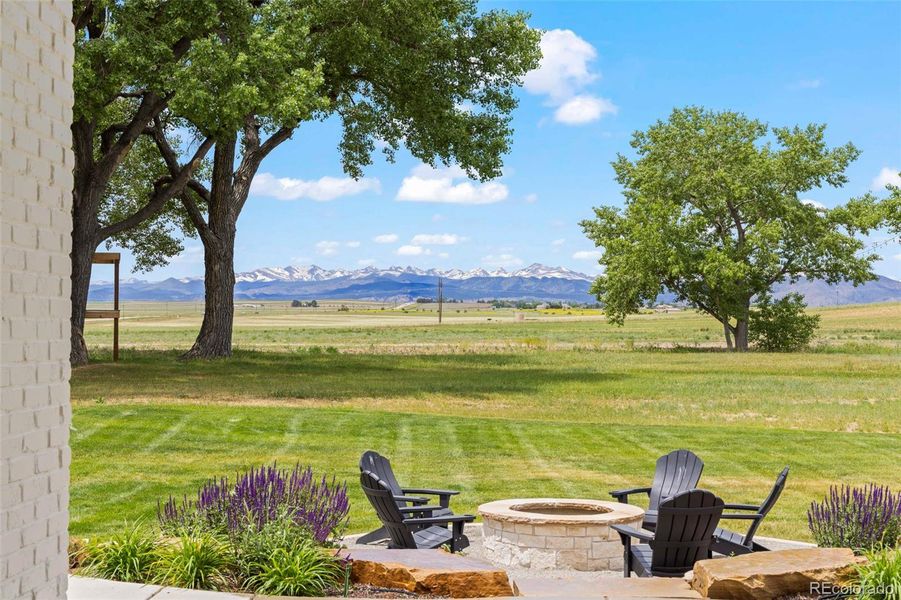 Unobstructed mountain views from the whole main level