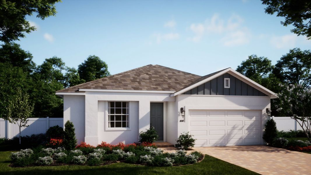 Elevation 3 with optional Siding | Selby Flex | New Homes in Florida | Landsea Homes