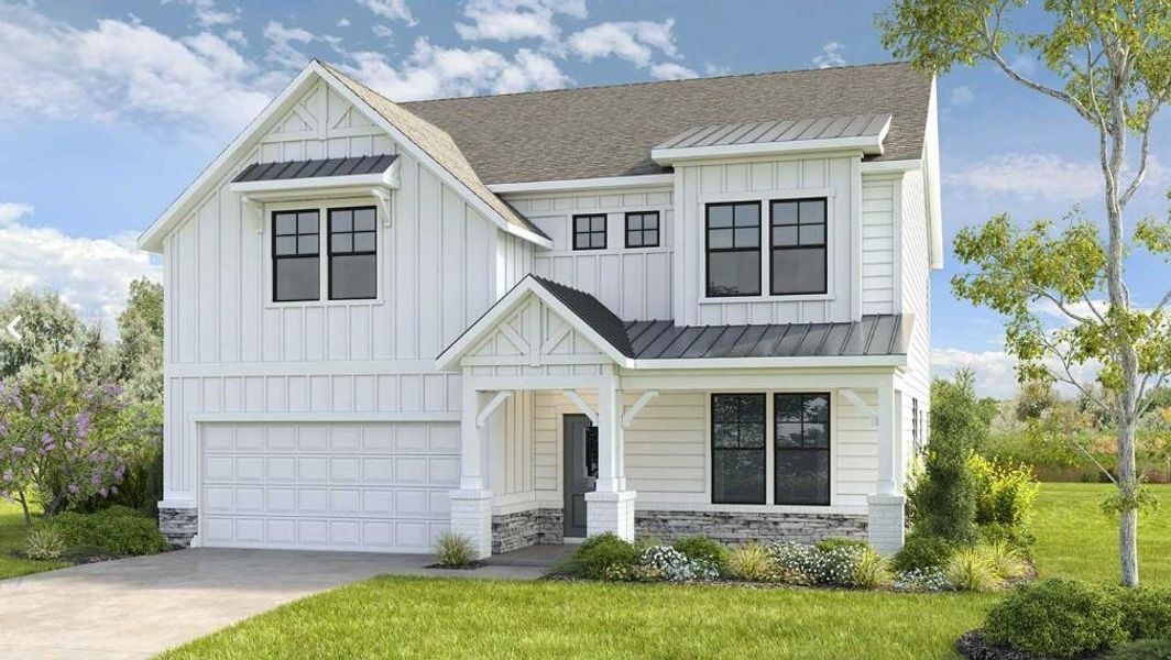 New construction Single-Family house 142 Aspen Hall Drive, Canton, GA 30115 Trenton- photo