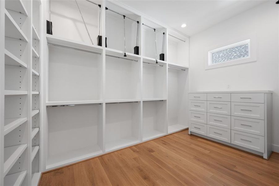 Large primary closet