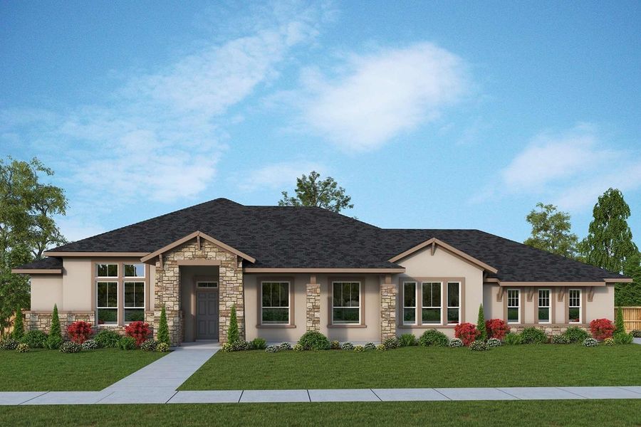 New construction Single-Family house The Fisk, 123 Rees Landing Road, Spicewood, TX 78669 - photo