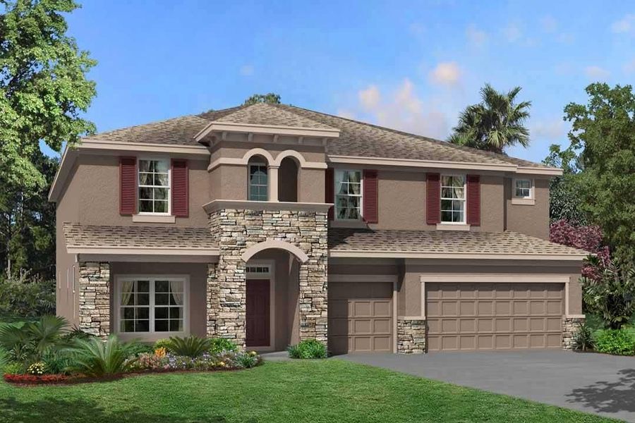 New construction Single-Family house Windsor, 7244 Notched Pine Bend, Wesley Chapel, FL 33545 - photo