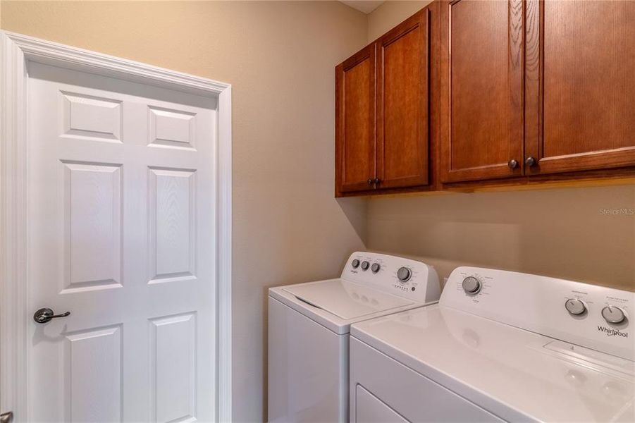 Indoor laundry room.