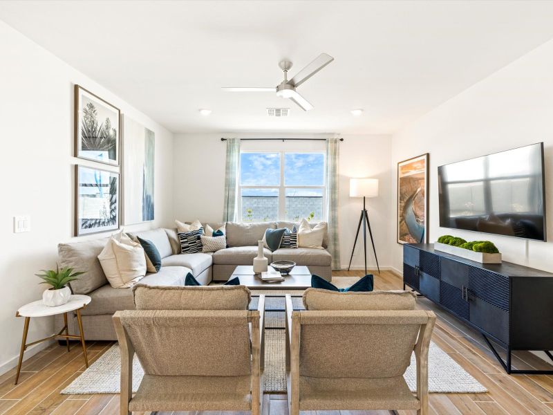 Living Room in Arlo Floorplan at Abel Ranch