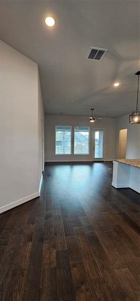 View of living room from front door