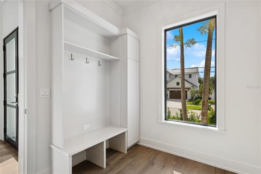 First floor laundry/mud room