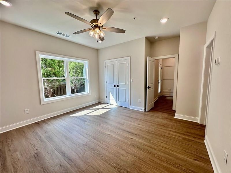 Oversized fourth bedroom