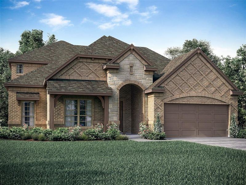 New construction Single-Family house 500 Antler Drive, Mansfield, TX 76063 Phoenix - Front Entry- photo