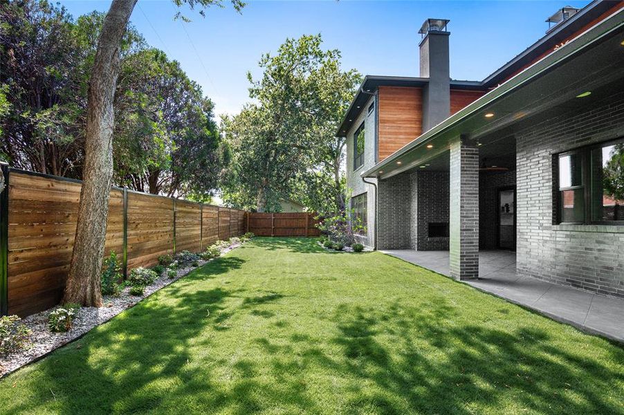 View of yard featuring a patio