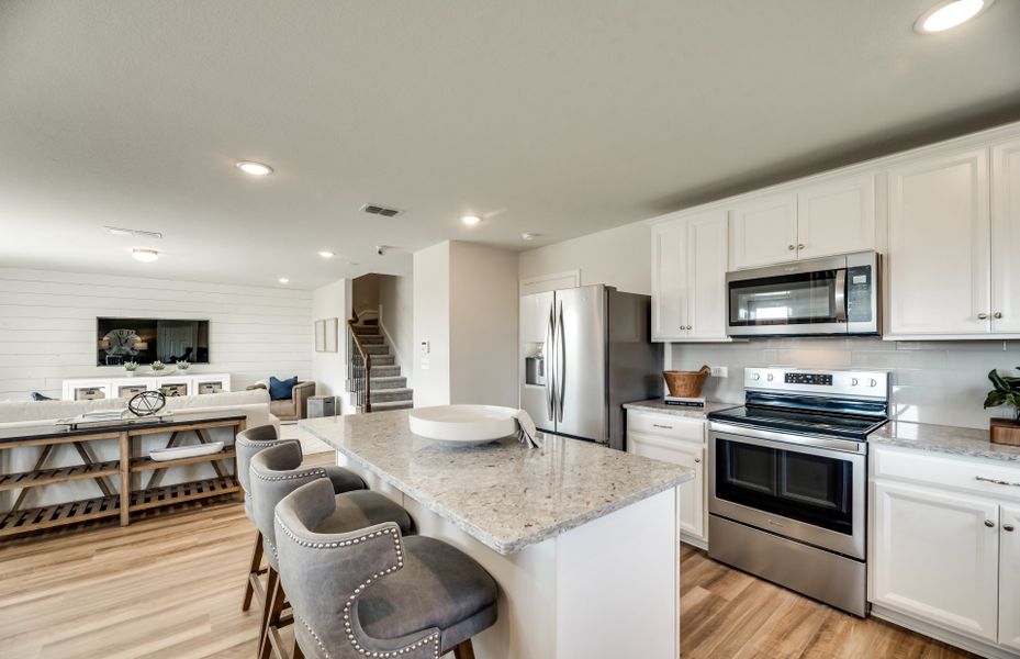 Spacious kitchen with abundant cabinet space