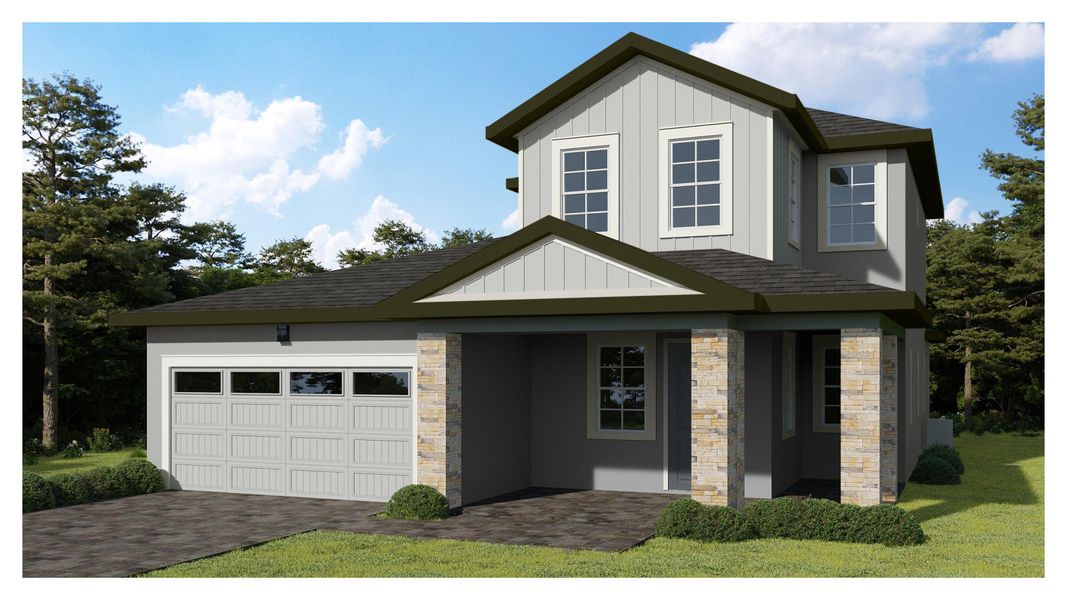 New construction Single-Family house Palmetto, 4914 Prairie Preserve Run, Saint Cloud, FL 34772 - photo