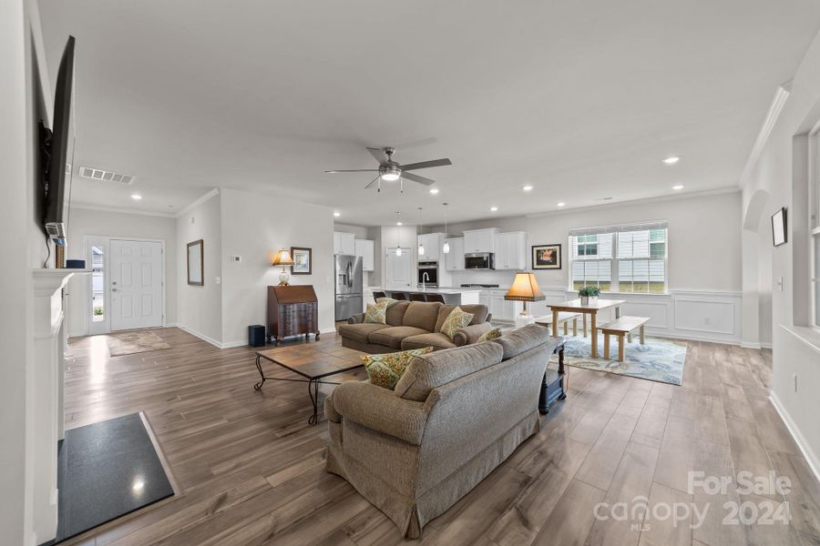 Rainy day and still have oodles of natural light!  Love the expanse of this home and the ability to utilize it as you wish.