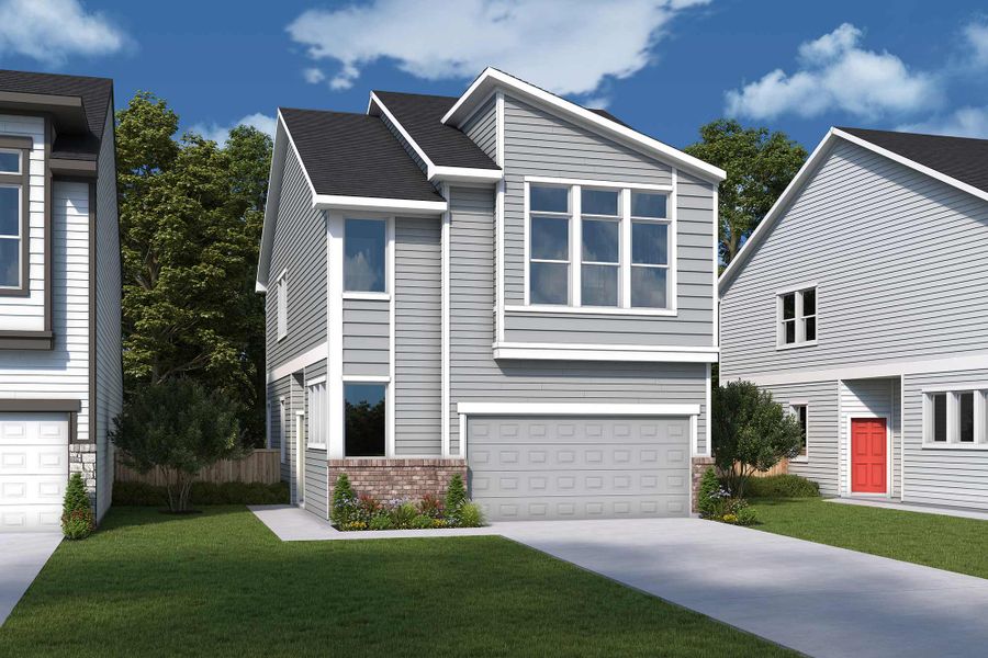 New construction Single-Family house The Bermuda, 411 Kinley Oaks Drive, Houston, TX 77079 - photo