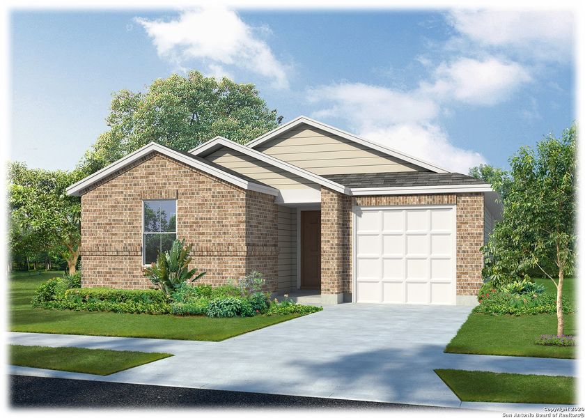 New construction Single-Family house 6843 Rondo Measure, San Antonio, TX 78252 The Carswell- photo