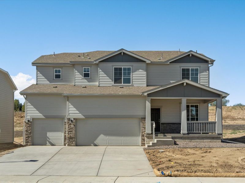 The Kenosha floorplan exterior image taken at a Meritage Homes community in Northern, Colorado.