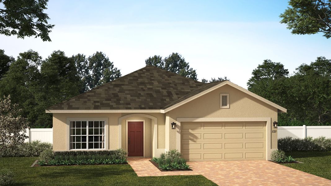 Elevation 2 | Miles | Trinity Place | New Homes In St. Cloud, FL | Landsea Homes