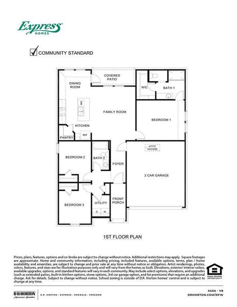 New construction Single-Family house 2254 Peregrine Way, Crandall, TX 75114 X40A Ashburn- photo