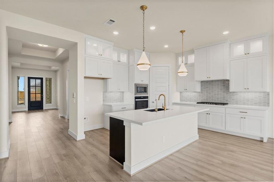 Space for Stools at the Kitchen Island