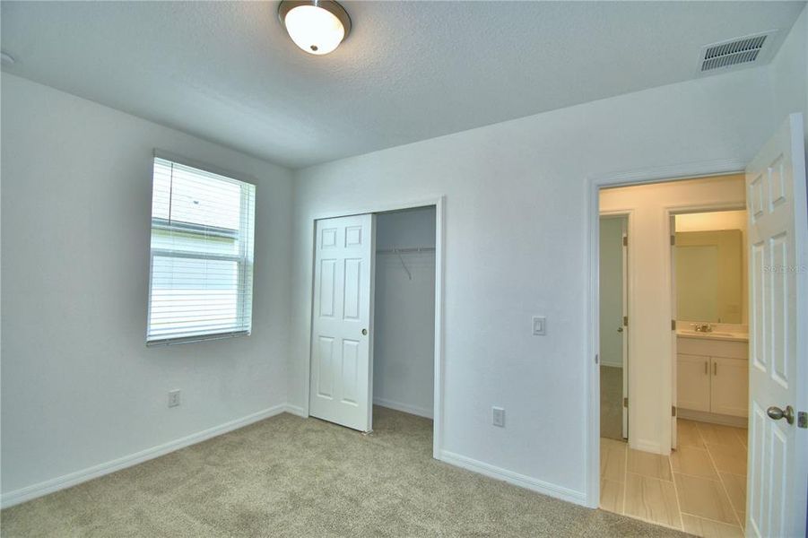 2nd bedroom with built in closet