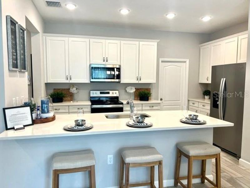 Kitchen with lots of cabinets! (model photo)