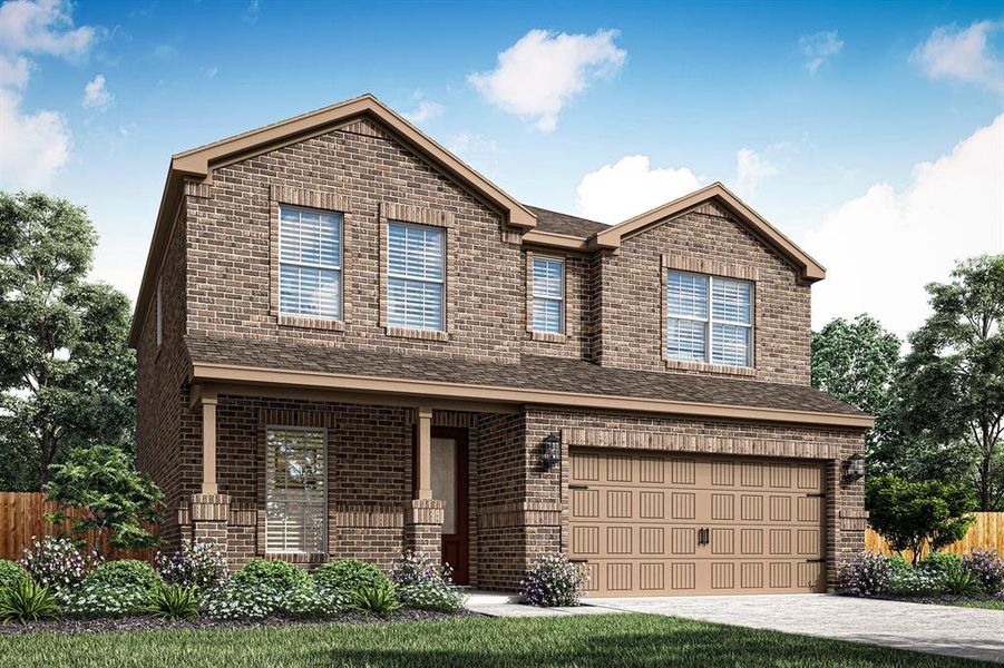The two-story Starling floor plan provides plenty of living and entertainment space for today’s busy families. Actual finishes and selections may vary from listing photos.