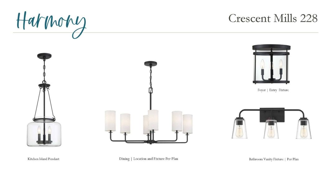 Lighting selections