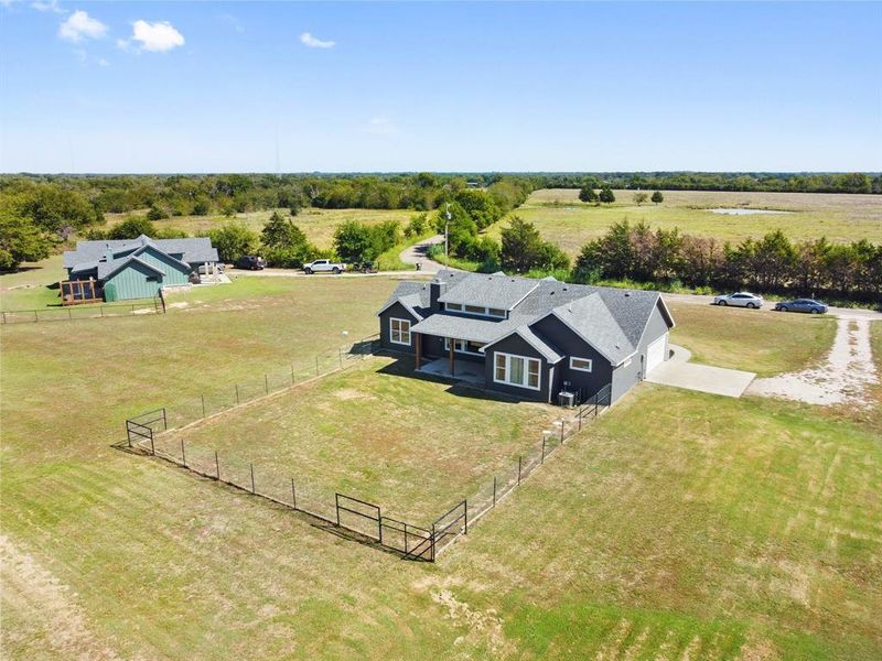 Bird's eye view featuring a rural view