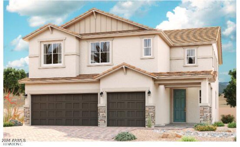 New construction Single-Family house 40371 W Michaels Drive, Maricopa, AZ 85138 Yorktown- photo