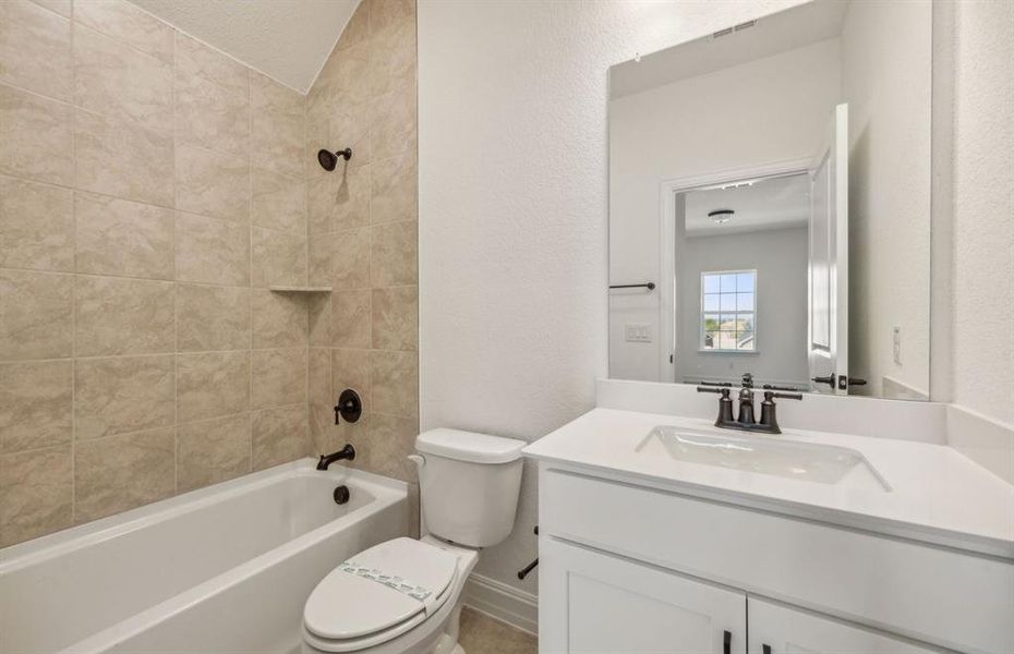 Spacious secondary bathroom *real home pictured