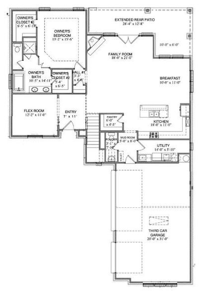 Floor Plan is flipped. First Floor - Including but not limited to, Floor plan, rendering, design, selections, specifications, etc. are subject to changes made by Village Homes. Actual home is different from rendering included herein.